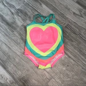 ☀️3/$20 HOST PICK 💕Carter’s 🌈Heart Baby Girl Swimsuit-12 mo